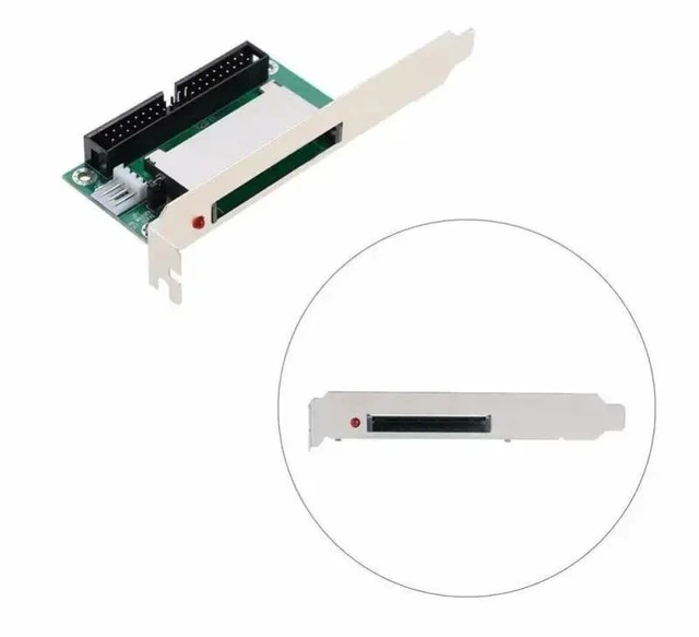 Alt view image 12 of 13 - 40 Pin CF To IDE Compact Flash Card Adapter Bootable Computer Accessories IDE Converter Card For Laptop PCI Bracket Back Panel