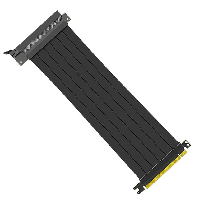 Alt view image 2 of 2 - Full Speed 3.0 PCIE X16 Riser Cable Graphics Card Extension Cable PCI Express Riser Shielded Extender for GPU Vertical(B25)