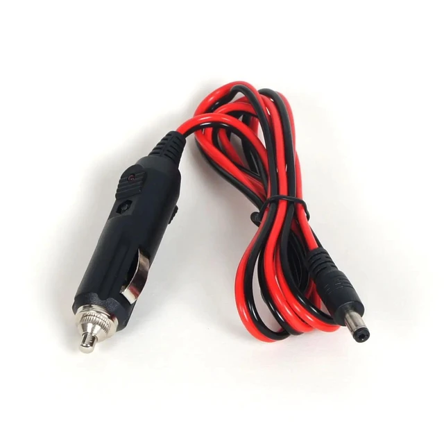 Alt view image 8 of 12 - New 12V 5A DC Car Cigarette Lighter Charger With Fuse, Universal Power Adapter DC Plug 5.5x2.1mm Cable 1.2m