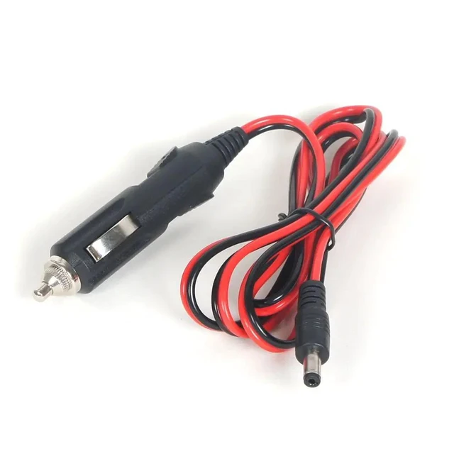 Alt view image 9 of 12 - New 12V 5A DC Car Cigarette Lighter Charger With Fuse, Universal Power Adapter DC Plug 5.5x2.1mm Cable 1.2m