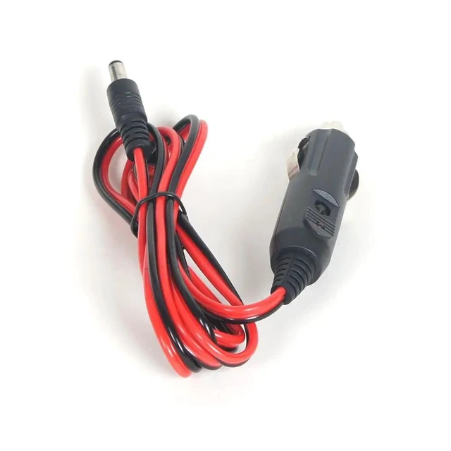 Alt view image 10 of 12 - New 12V 5A DC Car Cigarette Lighter Charger With Fuse, Universal Power Adapter DC Plug 5.5x2.1mm Cable 1.2m