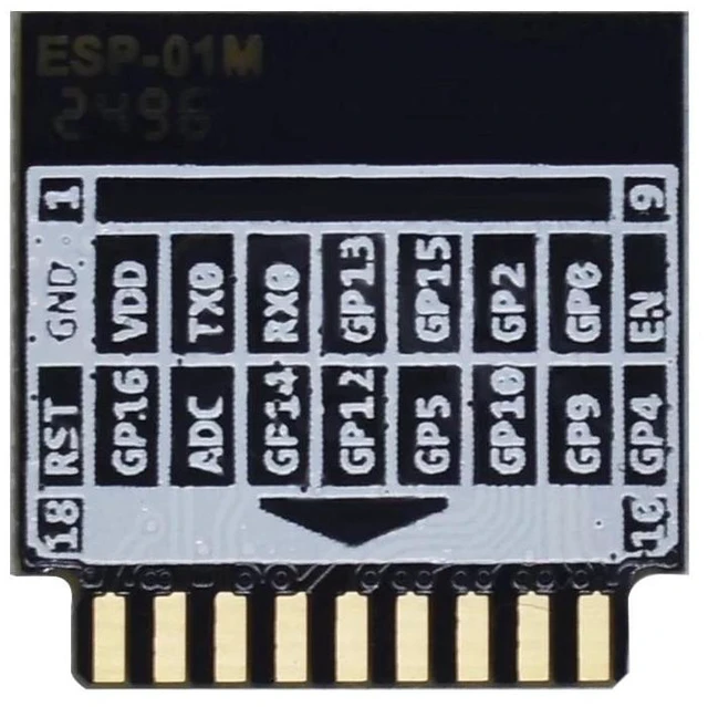 Alt view image 11 of 12 - Wireless module ESP8285, wireless transmission control module WIFI, development board, ESP-01F, ESP-01M, ESP-01E, M3