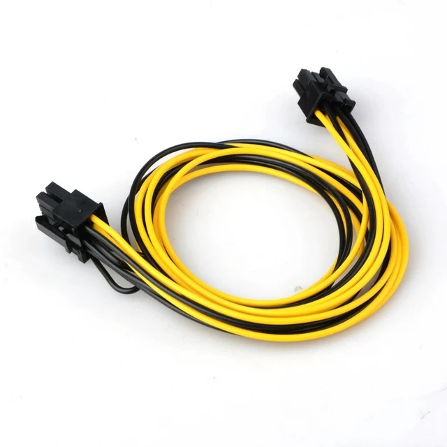 Alt view image 9 of 10 - 70cm 6 Pin Male To 8 Pin Male Pci Express Power Adapter Cable For Graphics Video Card 6pin To 8pin Pci-E Power Cable