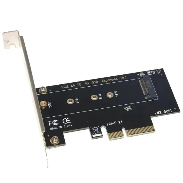Alt view image 7 of 12 - M key M.2 NVMe SSD to PCIe Adapter Card PCI Express 3.0 x4 2230 2242 2260 2280 Size M.2 SSD Riser Card support PCI-E X4, X8, X16