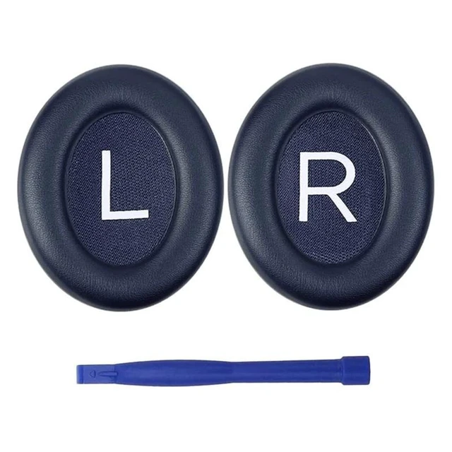 Alt view image 5 of 6 - Replacement Ear pads for Bose-700 NC700 Headphones Memory Foam Ear Cushions Earpads headset Leather for CASE(Navy Blue)