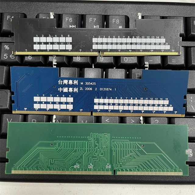 Alt view image 12 of 12 - :(DDR4 RAM Connector)
DDR3 DDR4 DDR5 to SO-DIMM Adapter Connectors Laptop RAM Memory DDR3/4/5 Sodimm to Dimm Riser 240pin 288pin DIMM Card for Desktop