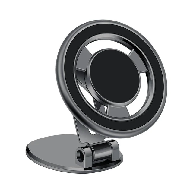 Alt view image 7 of 12 - Foldable Car Dashboard Windshield Adhesive Mount 360 Rotating Magnetic Cellphone Holder Stand for Phone(Dark Grey)