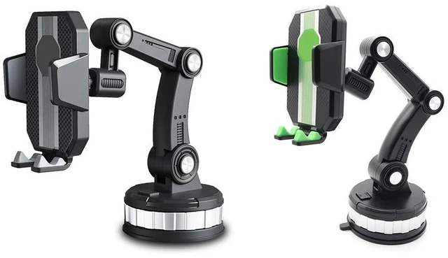 Alt view image 8 of 12 - Strong Suction Cup Car Phone Holder Center Console Smartphone Sucker Mount Universal Bracket Windscreen Adjustable Support