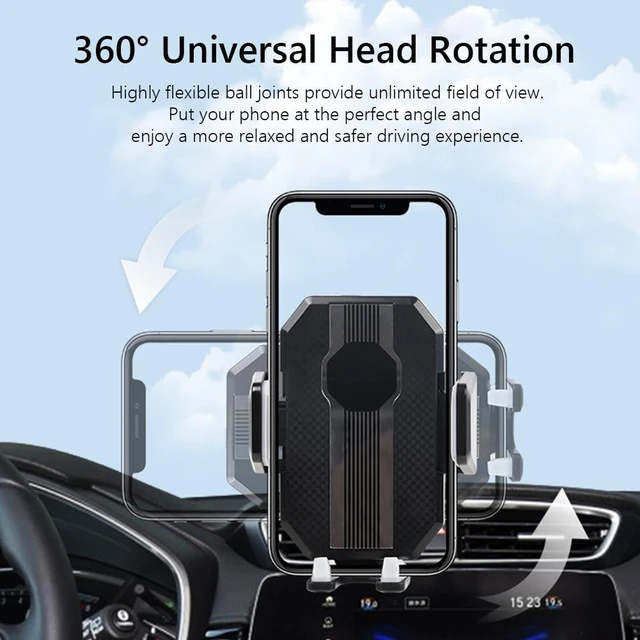 Alt view image 12 of 12 - Strong Suction Cup Car Phone Holder Center Console Smartphone Sucker Mount Universal Bracket Windscreen Adjustable Support