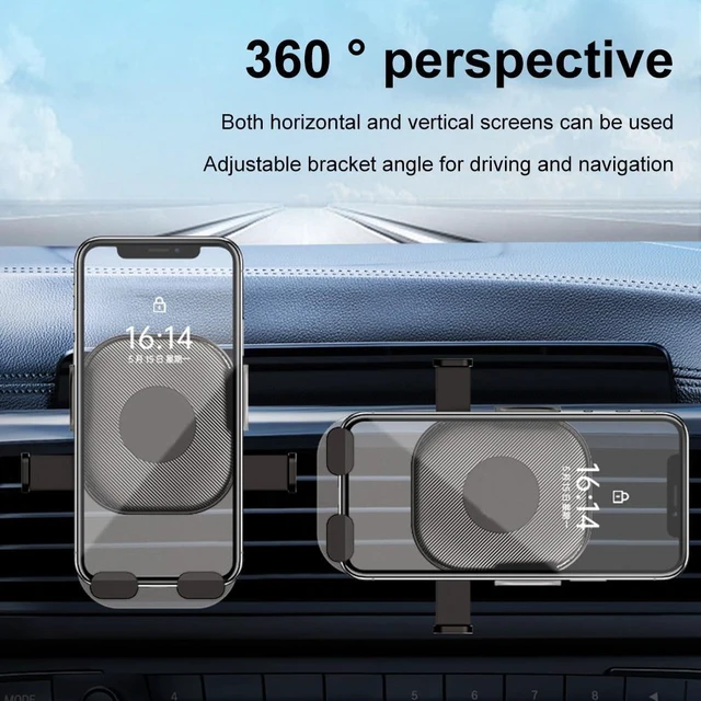Alt view image 9 of 12 - Phone Holder Support Hook Type Smartphone Stand GPS Support Air Vent Mount 360 Degree Rotation Holder for All phones