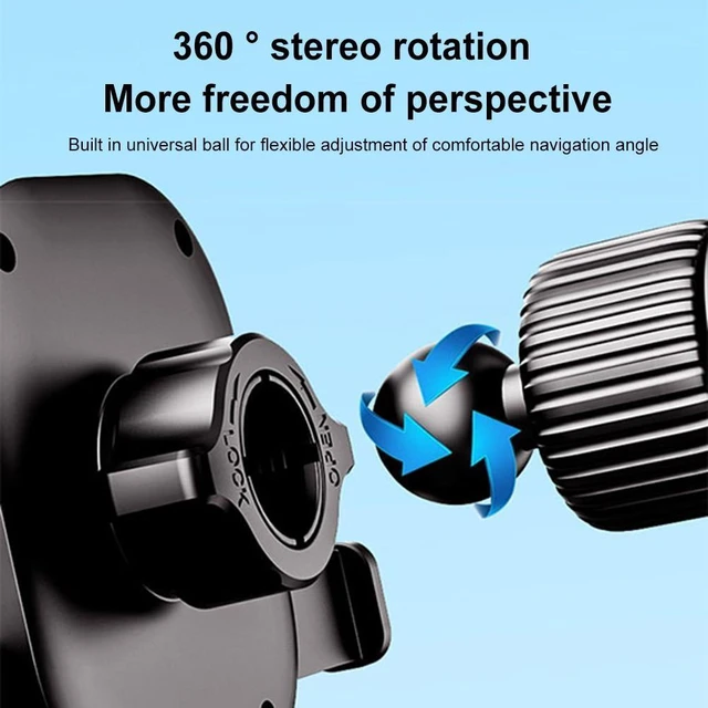 Alt view image 12 of 12 - Phone Holder Support Hook Type Smartphone Stand GPS Support Air Vent Mount 360 Degree Rotation Holder for All phones