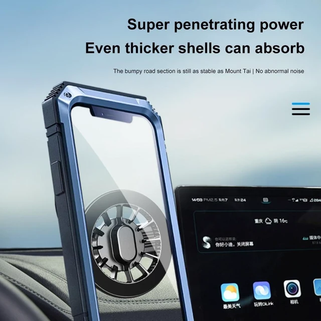 Alt view image 9 of 12 - Magnetic Cell Phone Holder Stand 360 Degree Rotating Car Mobile Phone Support Bracket Strong Adhesion Auto Mobile Stand