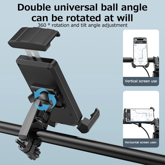 Alt view image 10 of 12 - Bicycle Phone Mount Bracket Adjustable Bike Handlebar Smartphone Holder Rack for Mobile Phone Portable Supplies