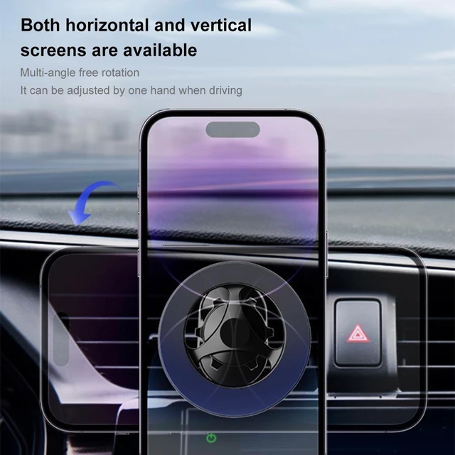 Alt view image 9 of 12 - Magnetic Car Mobile Phone Support Universal Air Vent Fixed Mobile Phone Stand Bracket Cell Phone Holder Auto Accessories