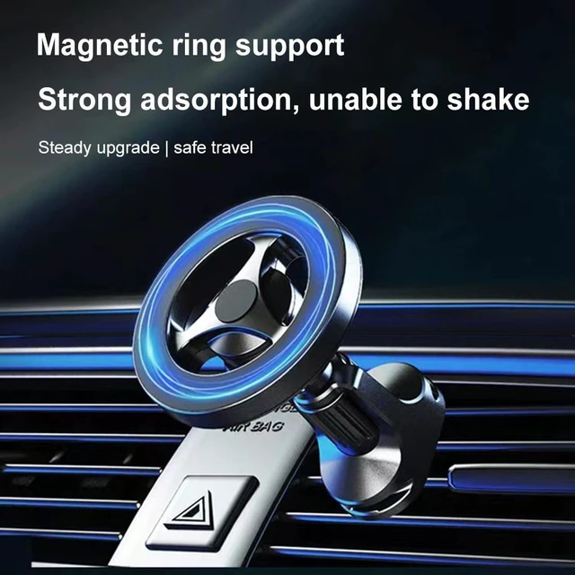 Alt view image 7 of 12 - Magnetic Car Mobile Phone Support Universal Air Vent Fixed Mobile Phone Stand Bracket Cell Phone Holder Auto Accessories