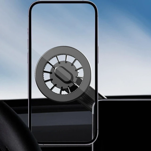 Alt view image 7 of 12 - 360 Rotatable Magnetic Car Phone Holder for i-Phone Magnet Smartphone Support GPS Foldable Phone Bracket
