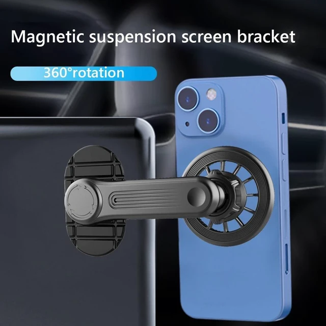 Alt view image 8 of 12 - 360 Rotatable Magnetic Car Phone Holder for i-Phone Magnet Smartphone Support GPS Foldable Phone Bracket