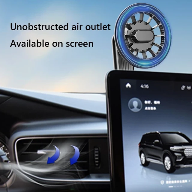 Alt view image 9 of 12 - 360 Rotatable Magnetic Car Phone Holder for i-Phone Magnet Smartphone Support GPS Foldable Phone Bracket