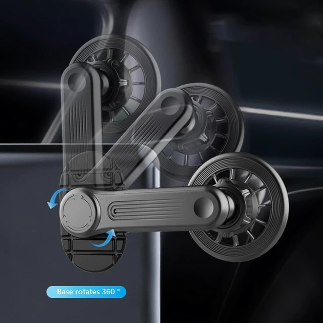 Alt view image 11 of 12 - 360 Rotatable Magnetic Car Phone Holder for i-Phone Magnet Smartphone Support GPS Foldable Phone Bracket