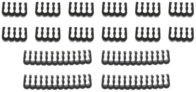 Alt view image 2 of 2 - 16pcs PP Kit Cable Management Tools Wire Organizer Combs for PSU Cable Extension 4pcs 24pin, 12pcs 8pin(Black)