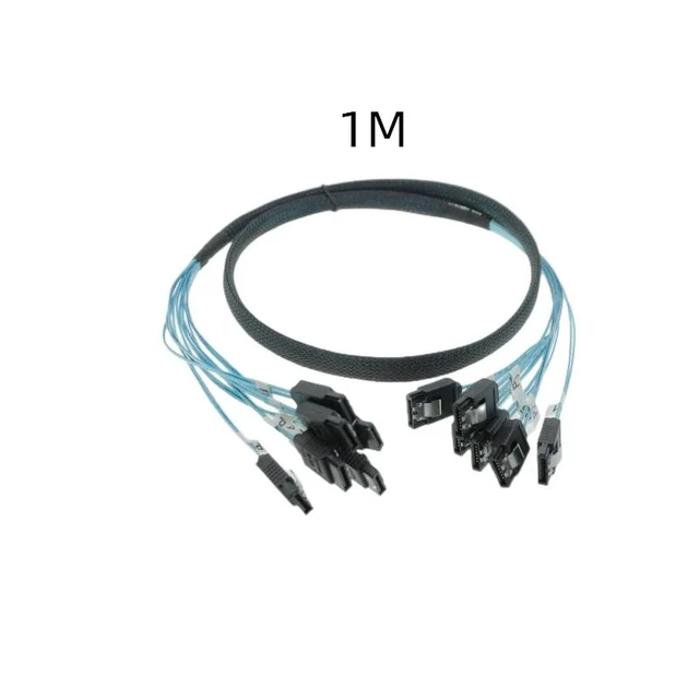 Alt view image 2 of 2 - 4 pcs/set Sata To Sata Cable 6 to 6 straight Cable Sata 7 Pin To Sata 7 Pin Sas Cable 6Gbps HDD Splitter Cable For Server
(0.5m)