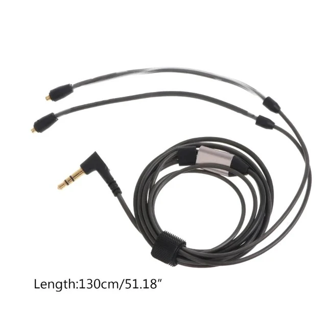 Alt view image 12 of 12 - 130cm Replacement Gold Plating IE90 Headphone Aux Cable Cord for SE535 425 SE846 Headphones