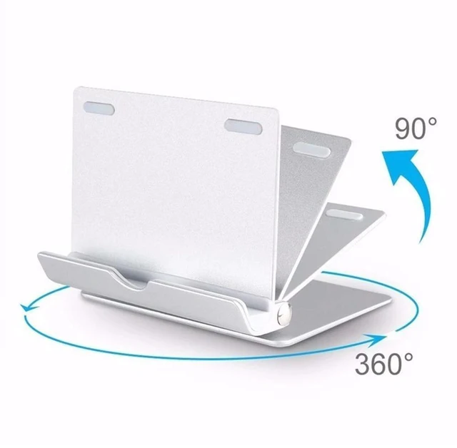 Alt view image 12 of 12 - Adjustable Bracket Mini Tablet PC Holder Desk Mobile Phone Stand Antiskid Silica Gel for Universal Phone Support 10x7x3.5cm