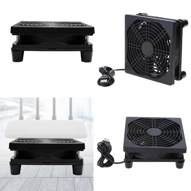 Alt view image 8 of 12 - 120mm 5V USB Powered Fan Cooling for Router Modem TV Box Router Cooling Case Fan for Cooling Various Electronics Device