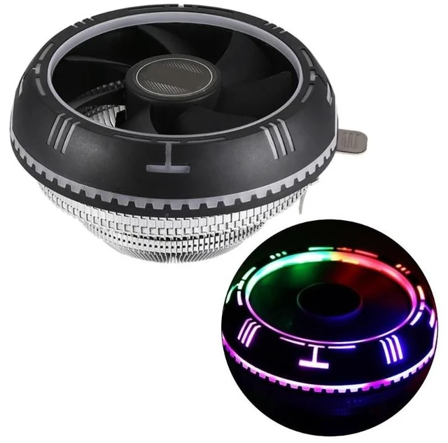 Alt view image 7 of 12 - LED CPU Cooler Air-cooled CPU Heat Sink Fan PC Cooling Radiator CPU Air Cooler Fan for Intel LGA 1700 1200 775 1150(QZ510)