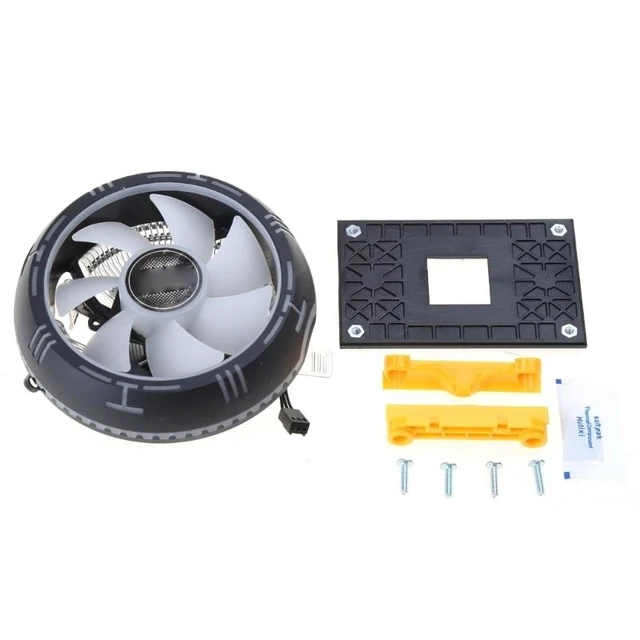 Alt view image 12 of 12 - LED CPU Cooler Air-cooled CPU Heat Sink Fan PC Cooling Radiator CPU Air Cooler Fan for Intel LGA 1700 1200 775 1150(QZ510)