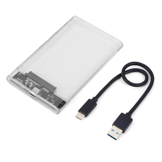 Alt view image 7 of 12 - Casing HDD eksternal 2.5 inci casing Hard Drive SATA ke USB 3.1 6Gbps USB3.0 ke casing Hard Drive SSD SATA HDD tipe-c untuk Laptop(Transparent)