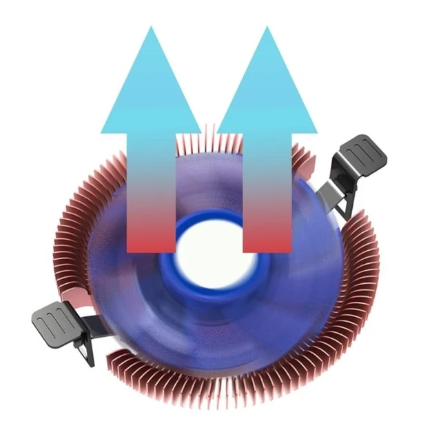 Alt view image 7 of 10 - E86 Utral Thin 28mm PWM Fan Cooler 1U Server HTPC Mini PC Cooling Fan Low Noise CPU Radiators For LGA775/155/1156/AM4