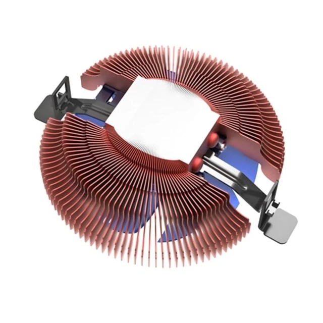 Alt view image 9 of 10 - E86 Utral Thin 28mm PWM Fan Cooler 1U Server HTPC Mini PC Cooling Fan Low Noise CPU Radiators For LGA775/155/1156/AM4