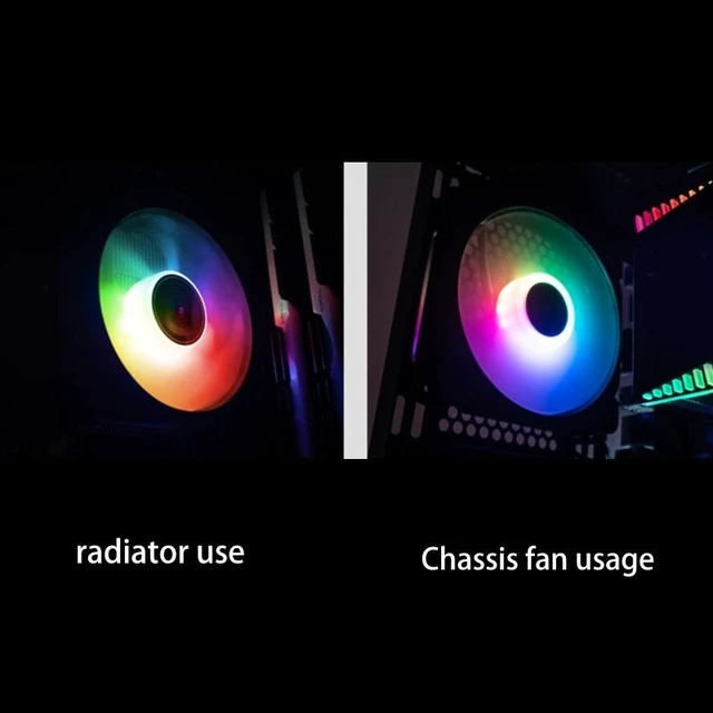Alt view image 12 of 12 - FR-925 Desktop Host Computer Chassis Fan 92mm RGB LED Aperture Mute Cooling Radiator Hydraulic Bearing DC12V 0.08A 2300R