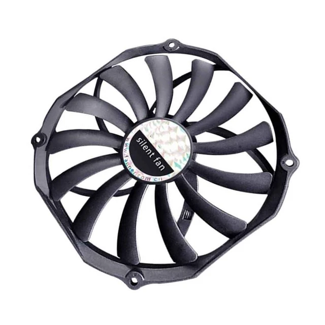 Alt view image 7 of 12 - 14015 Case Fan Large Air Volume Low Noise 140X140X15MM Ultra-Thin 4PIN PWM 14CM Fan