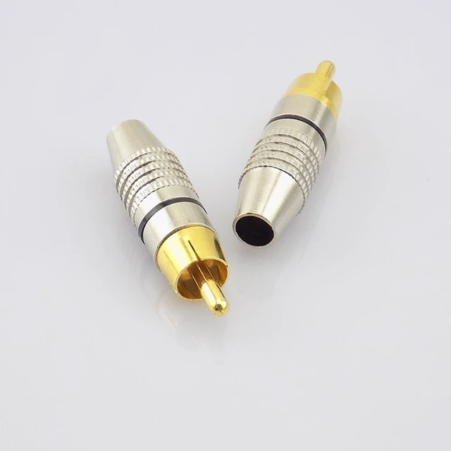 Alt view image 12 of 12 - 5pcs 10pcs RCA Male Plug to cabling Connector Adapter Audio Video Cable Non Solder Gold Plated CCTV Camera Security Accessories(5pcs)