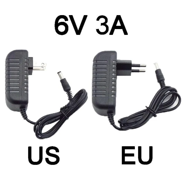 Alt view image 7 of 12 - 6V 3A 3000ma AC 110V 220V to DC 6V 3A Adapter Power Supply Converter charger switchLed Transformer Charging for CCTV Camera (EU plug)