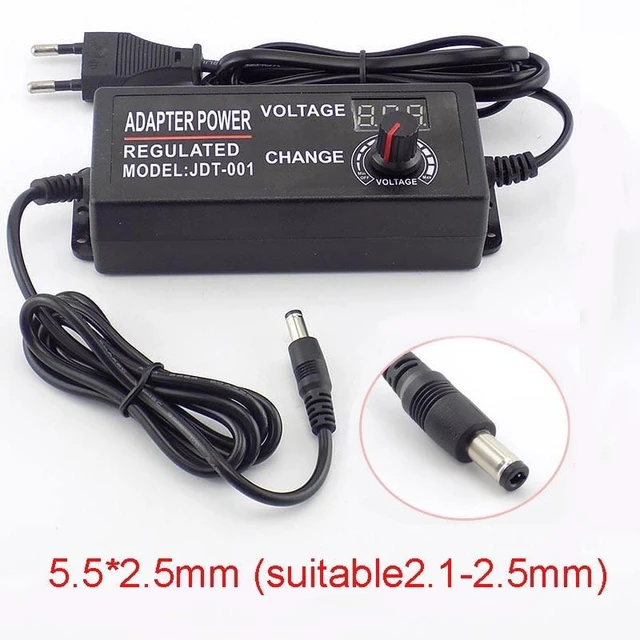 Alt view image 8 of 12 - AC 100-220V to DC 3-12V 5A Adjustable Power Adapter Power Supply CCTV Camera for Led Strip Light Display Screen Charger L19 (AU Plug)