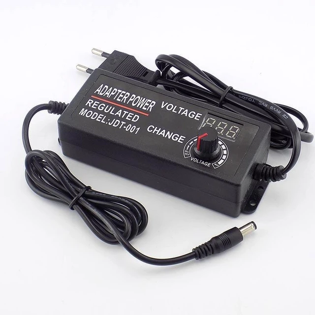 Alt view image 10 of 12 - AC 100-220V to DC 3-12V 5A Adjustable Power Adapter Power Supply CCTV Camera for Led Strip Light Display Screen Charger L19 (AU Plug)