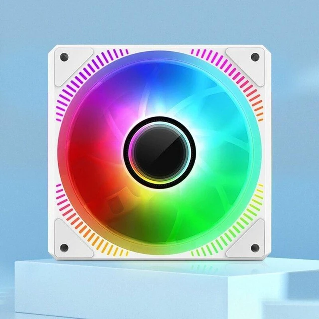 Alt view image 11 of 12 - 120mm RGB ARGB Fan Cooler PWM 4PIN 5V 3PIN Ventilator Hydraulic Bearings PC Computer Cooling Case Radiator Fan(Reverse)