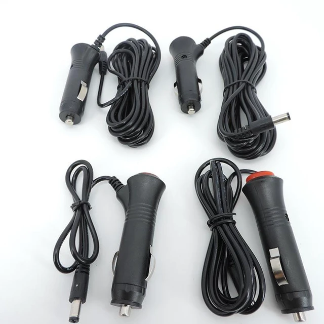 Alt view image 10 of 12 - DC 12V 24V Car Adapter Charger Lighter Power extension cable Plug Cord Switch For Car Monitor Camera 2.1x5.5mm L1(1.5m)