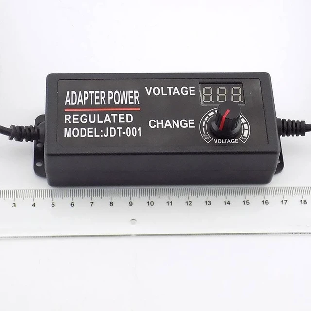 Alt view image 12 of 12 - AC 100-220V to DC 3-12V 5A Adjustable Power Adapter Power Supply CCTV Camera for Led Strip Light Display Screen Charger L19 (AU Plug)