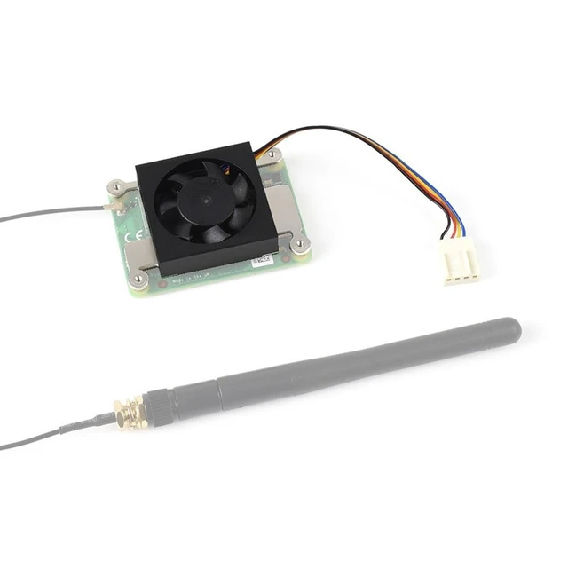 Alt view image 11 of 12 - CM4 Dedicated 3007 Cooling Fan for Raspberry-Pi Compute Module 4 CM4 Cooling Fan with Metal Bracket Thermal Pad (12V)
