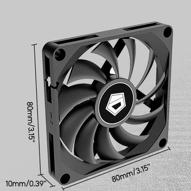Alt view image 12 of 12 - 80mm Computer Case Cooling Fan PWM Silent Quiet Water Cooling System Chassis PC Cooler HB Hydraulic Bearing 12v