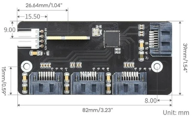 Alt view image 11 of 12 - PCIE to SATA Adapter PCIE to SATA3.0 Expansion Card 4Port SATA3.0 Expansion Card Adapter 6Gbps Speed SATA Interface