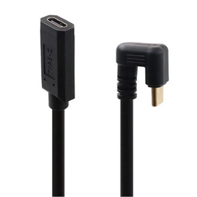 Alt view image 6 of 8 - 10Gbps Type C Male To Female 4K 60Hz Supercharge Cable U-Shaped USB 3.1 Data 180 Degree Cables(0.6m)