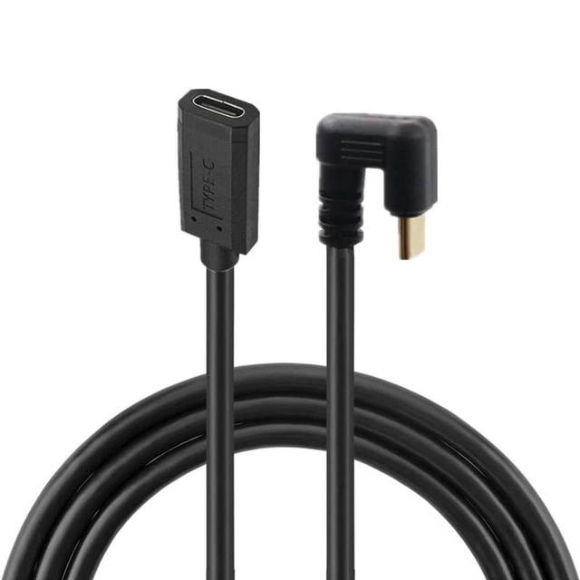 Alt view image 8 of 8 - 10Gbps Type C Male To Female 4K 60Hz Supercharge Cable U-Shaped USB 3.1 Data 180 Degree Cables(0.6m)