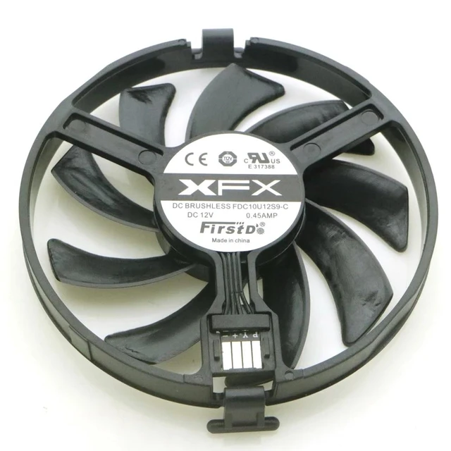 Alt view image 3 of 4 - FDC10U12S9-C DC12V 0.35A 85mm 4Pin 4Wire VGA Fan For XFX-RX470 478 480 570 580 Graphics Card Cooling Fan 4Pin(FDC10U12S9-C-1PCS)