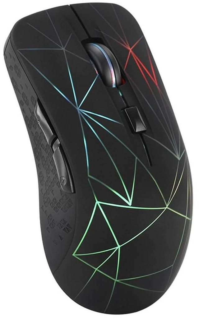 Alt view image 7 of 12 - Bluetooth Wireless Mouse 1600 DPI Dual Mode 2 in 1 Cordless Bluetooth 5.0 + 2.4Ghz Mouse Rechargeable Gaming Mouse