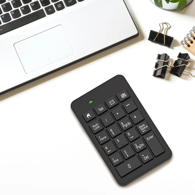 Alt view image 14 of 14 - Wireless USB & Typec Number Pad, Enhanced Efficiency 23 Keys Numeric Keypad Upgraded Version of 10 Key USB Keyboard Financial Accounting Numpad for Laptop, PC, Notebook, Desktop,Surface Pro
